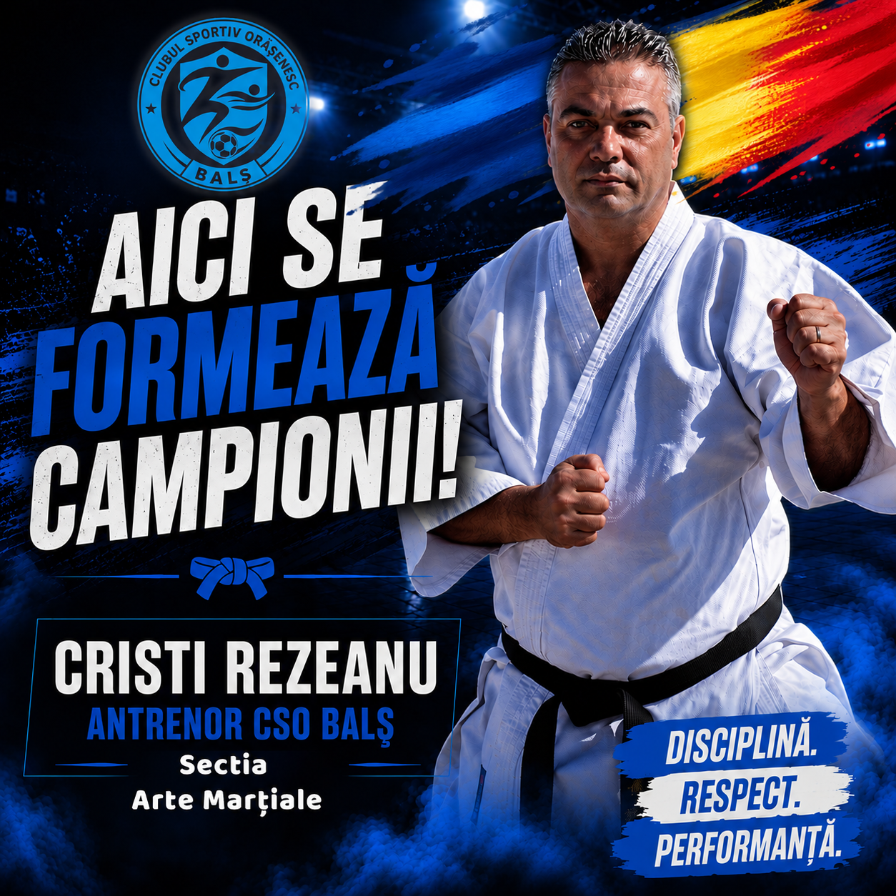 Cristi Rezeanu - Antrenor Karate CSO Balș