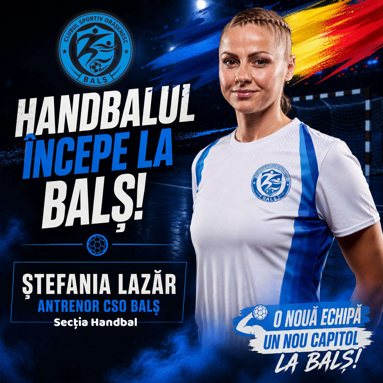 Ștefania Lazăr - Antrenor Handbal CSO Balș